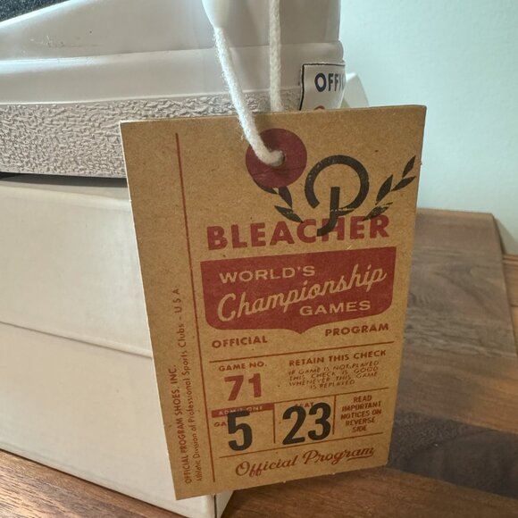 Official Program, Bleachers Slip on Sneakers, Unisex (Size 6.5 M, Size 8 W) - Picture 3 of 5